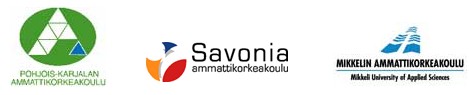 Pohjois-Karjalan ammattikorkeakoulun, Savonia-ammattikorkeakoulun, Mikkelin ammattikorkeakoulun logot